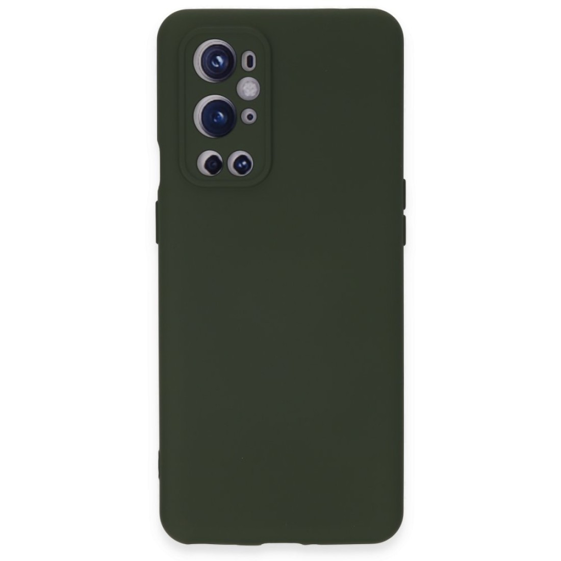  One Plus 9 Pro Kılıf Nano içi Kadife Silikon - Koyu Yeşil
