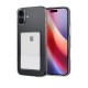  iPhone 16 Kılıf Kart Şeffaf Silikon - Şeffaf