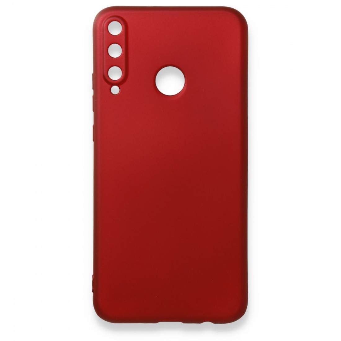  Huawei P40 Lite E Kılıf First Silikon - Bordo