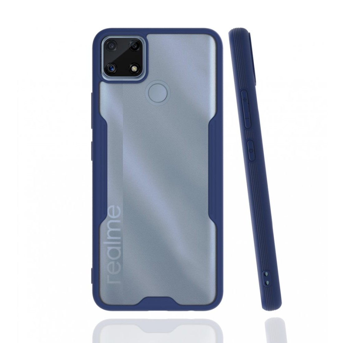  Realme C25 Kılıf Platin Silikon - Lacivert