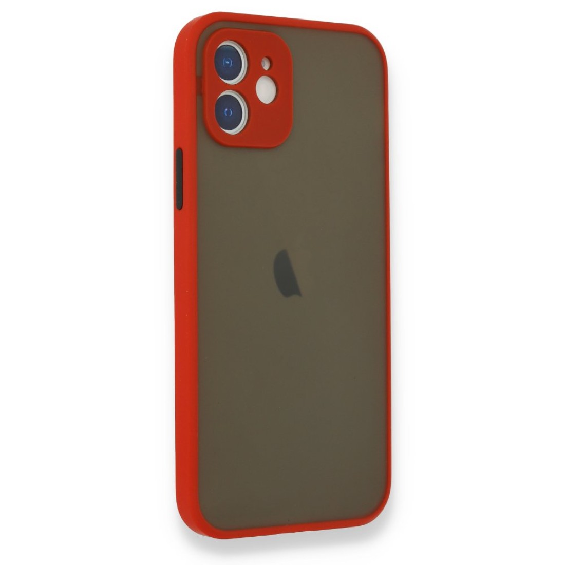  iPhone 12 Mini Kılıf Montreal Silikon Kapak - Kırmızı