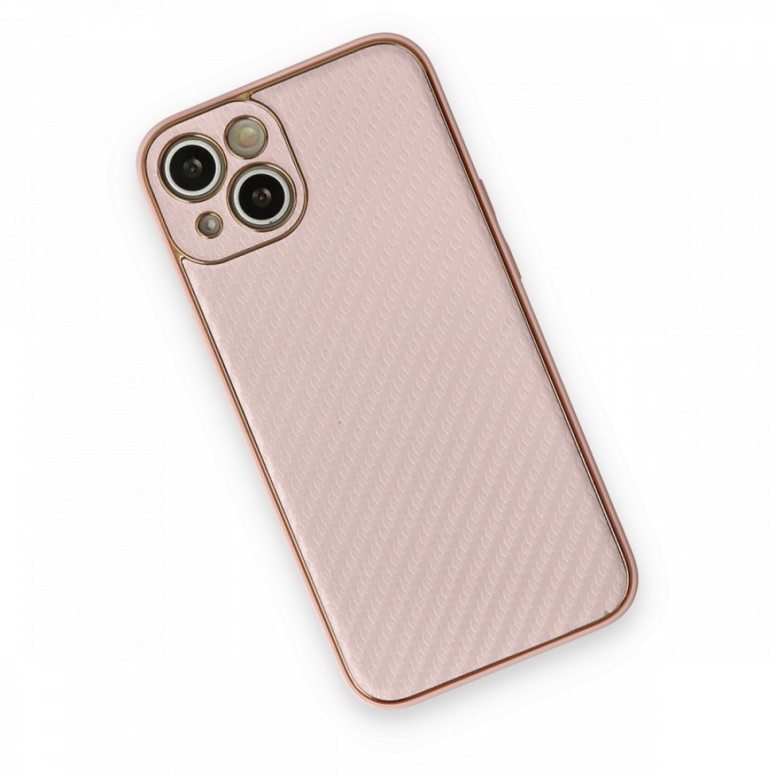  iPhone 13 Kılıf Coco Karbon Silikon - Pembe