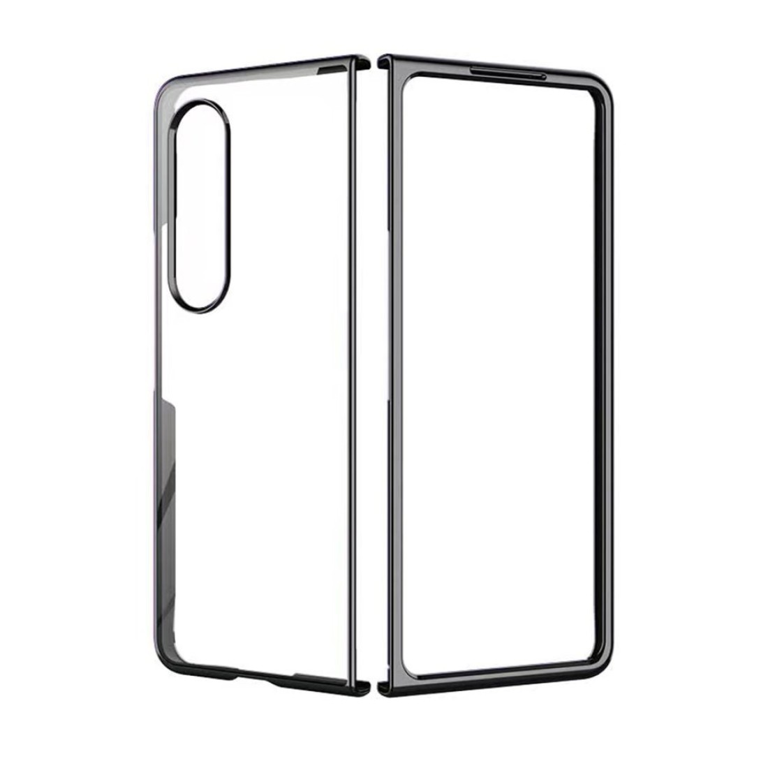  Samsung Galaxy Z Fold 3 Kılıf Fold Element Kapak - Siyah
