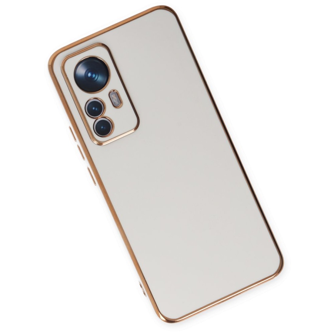  Xiaomi Mi 12T Pro Kılıf Volet Silikon - Beyaz