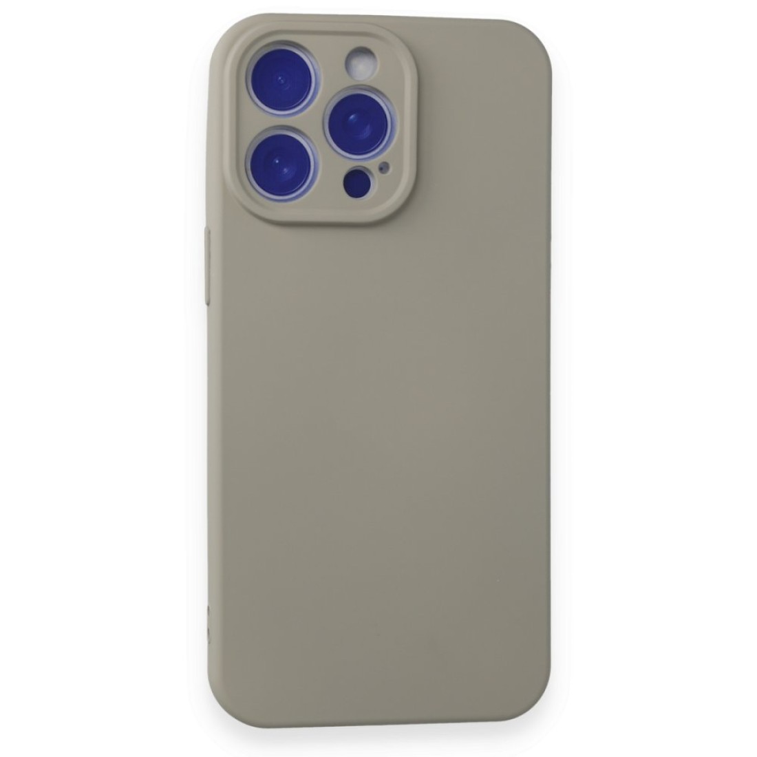  iPhone 15 Pro Max Kılıf Nano içi Kadife Silikon - Titan Gri