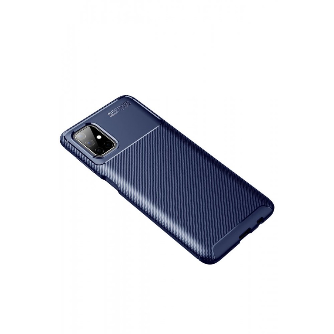 Samsung Galaxy M51 Kılıf Auto Focus Karbon Kapak - Lacivert Samsung Galaxy M51 Kılıf Auto Focus Karbon Kapak - Lacivert