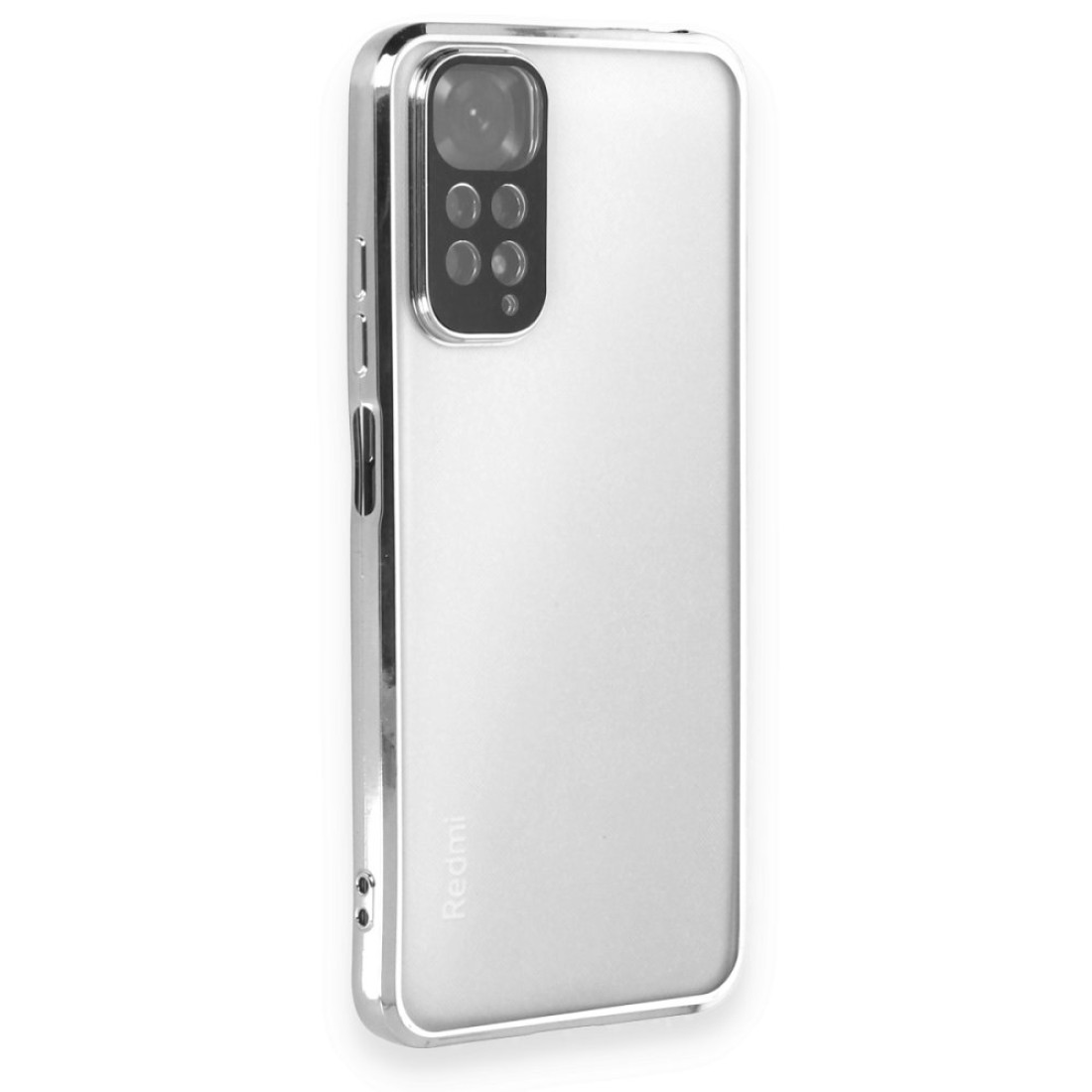  Xiaomi Redmi Note 12S Kılıf Razer Lensli Silikon - Gümüş