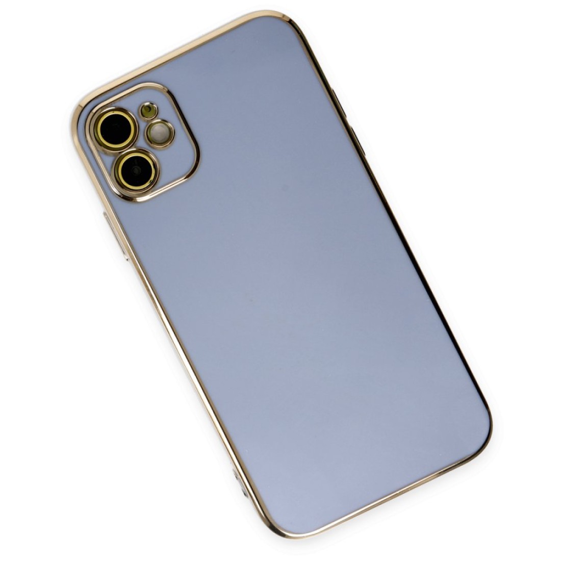  iPhone 12 Kılıf Volet Silikon - Mavi
