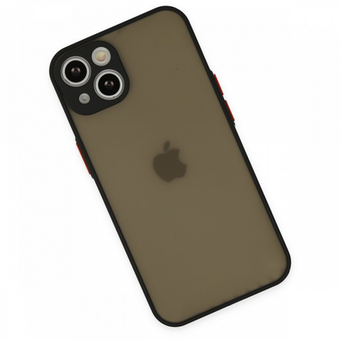  iPhone 13 Mini Kılıf Montreal Silikon Kapak - Siyah