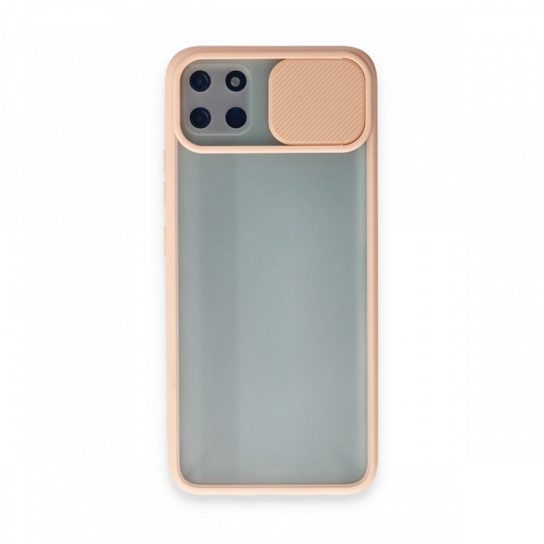  Realme C11 Kılıf Palm Buzlu Kamera Sürgülü Silikon - Pembe