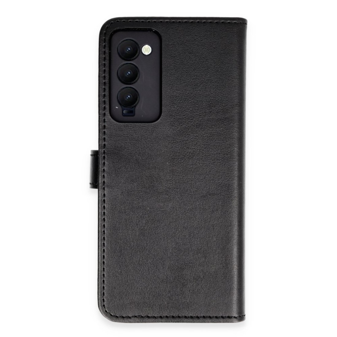  Tecno Camon 18T Kılıf Trend S Plus Kapaklı Kılıf - Siyah