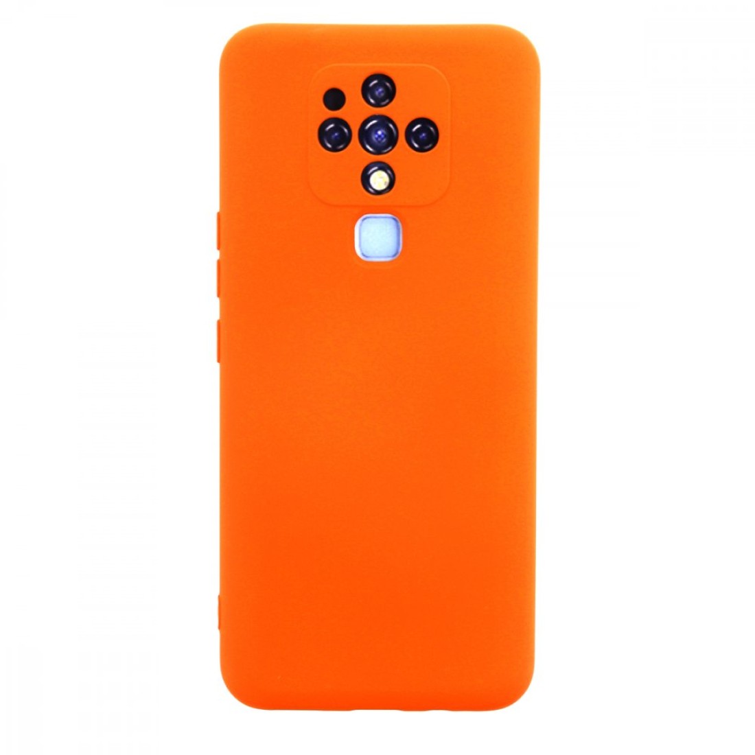  Tecno Camon 16 Kılıf Nano içi Kadife Silikon - Turuncu