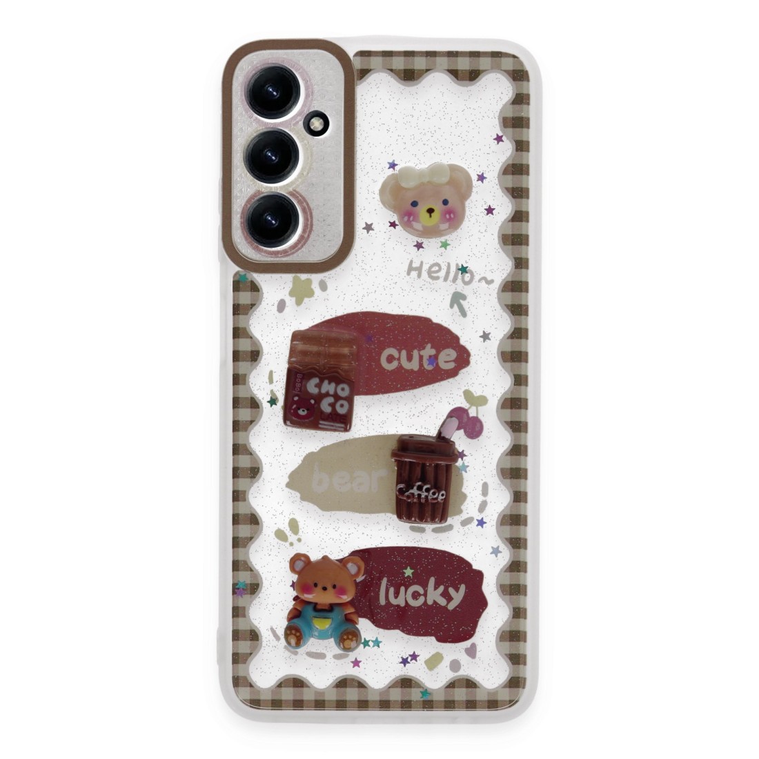  Samsung Galaxy A05S Kılıf Sweet Desenli Silikon Kapak - Şeffaf