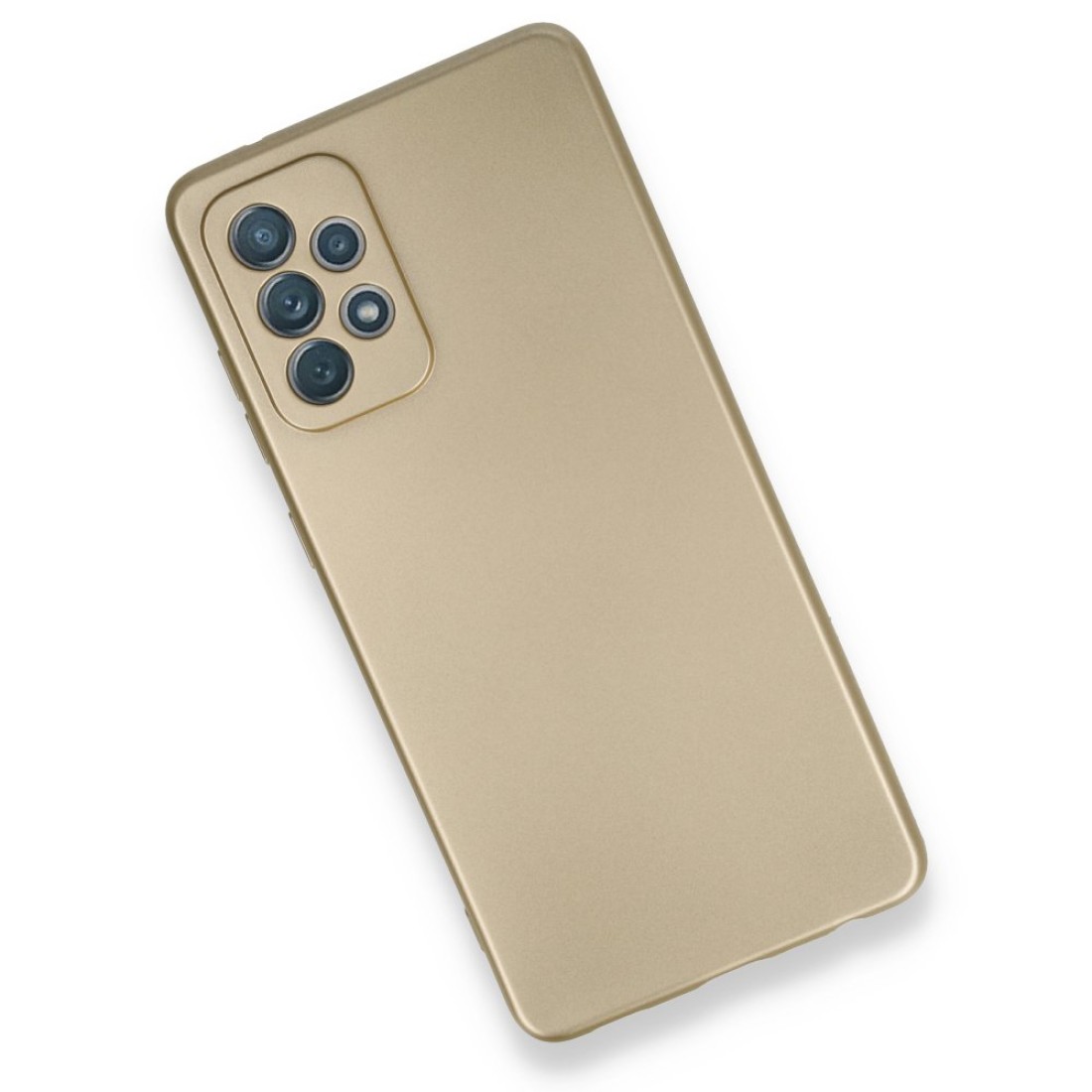  Samsung Galaxy A72 Kılıf First Silikon - Gold