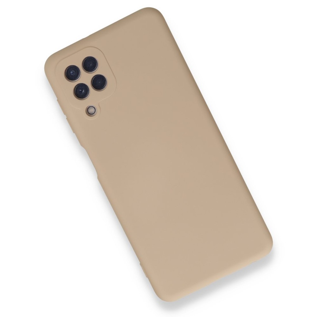 Samsung Galaxy M32 Kılıf Nano içi Kadife Silikon - Pudra