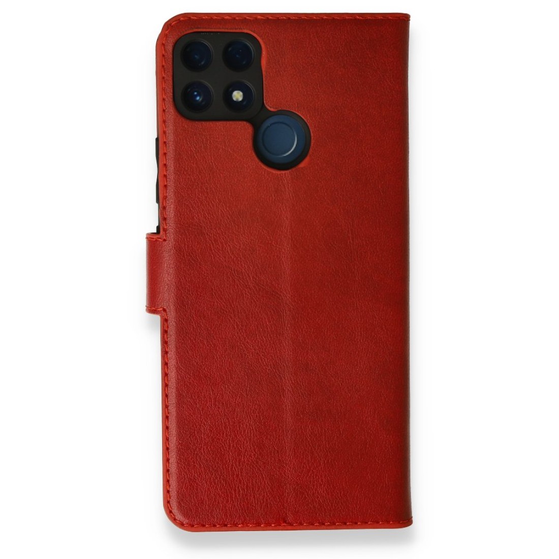  Realme C25 Kılıf Trend S Plus Kapaklı Kılıf - Kırmızı