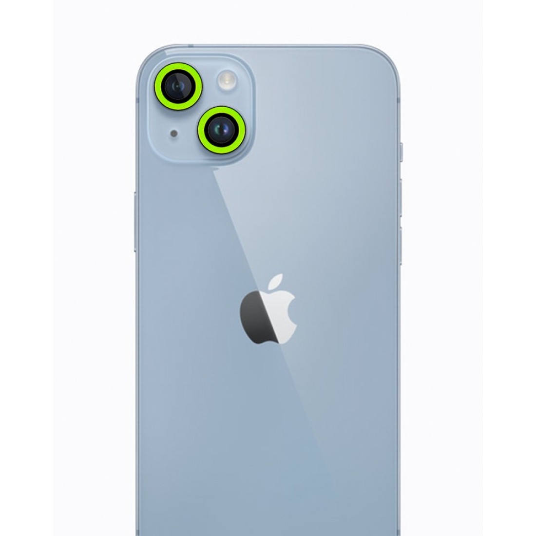  iPhone 13 Mini Neon Fosforlu Kamera Lens - Yeşil