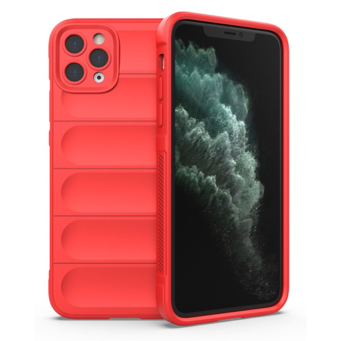  iPhone 11 Pro Kılıf Optimum Silikon - Kırmızı