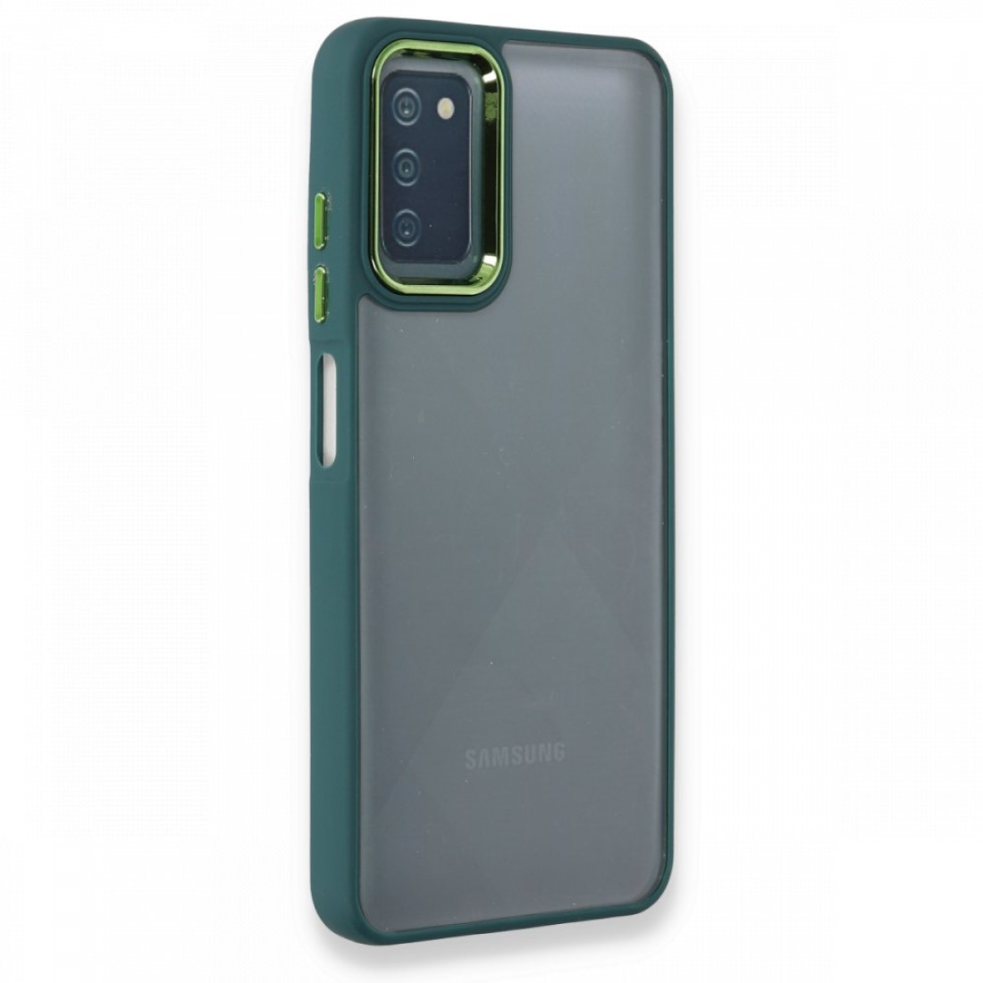  Samsung Galaxy A03S Kılıf Dora Kapak - Haki Yeşil
