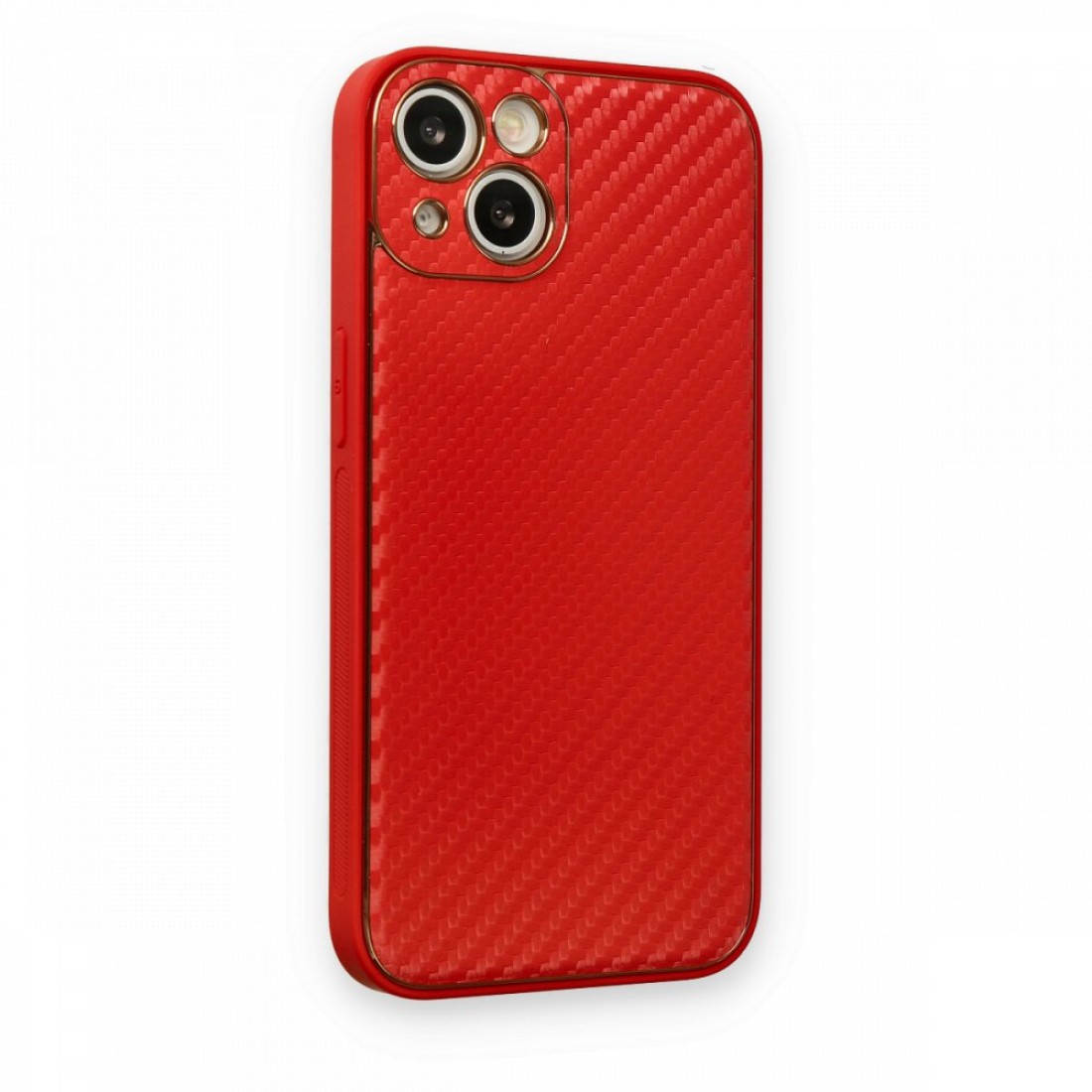  iPhone 13 Kılıf Coco Karbon Silikon - Kırmızı