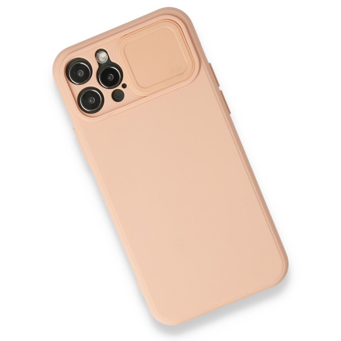  iPhone 12 Pro Kılıf Color Lens Silikon - Pudra