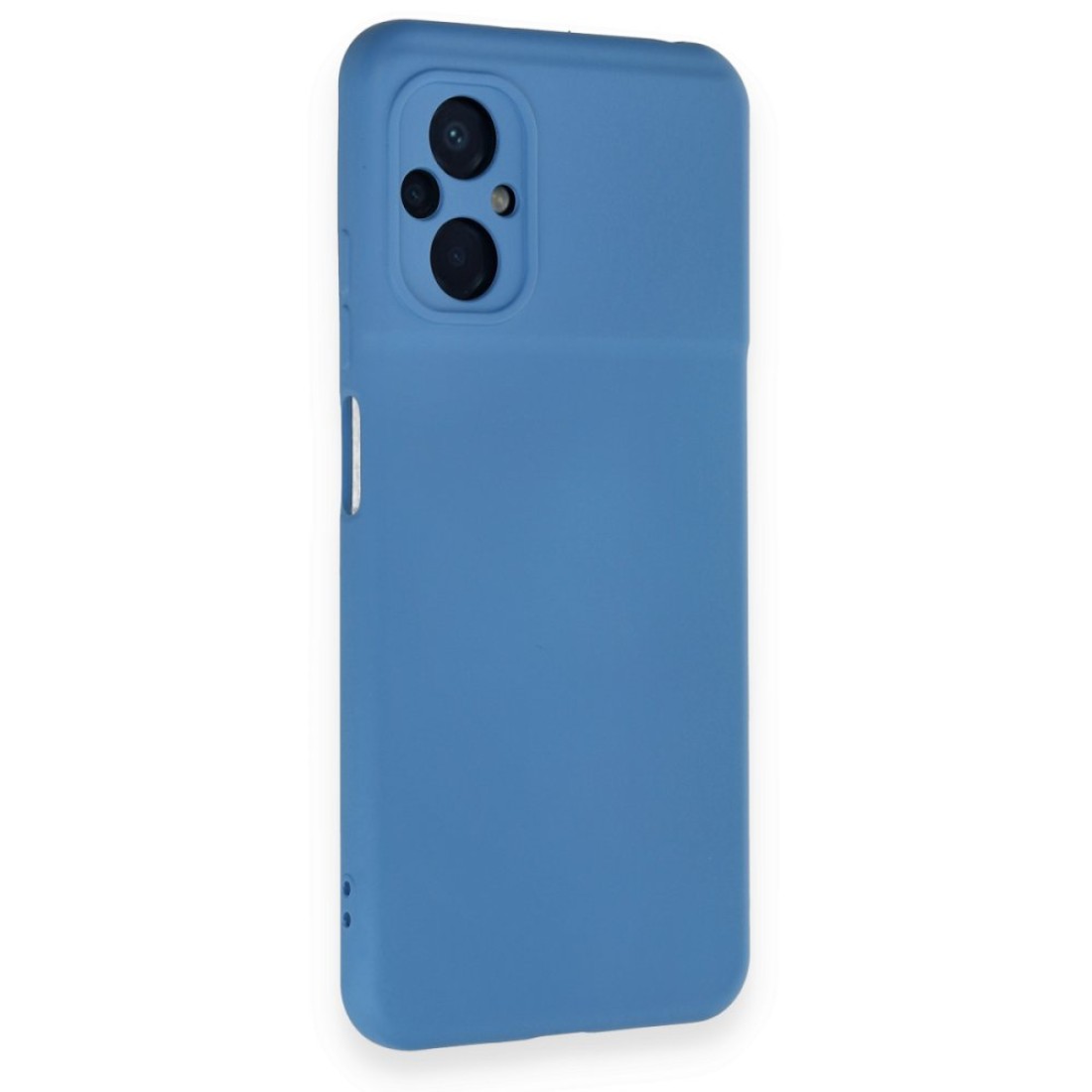  Xiaomi Poco M5 Kılıf Nano içi Kadife Silikon - Mavi