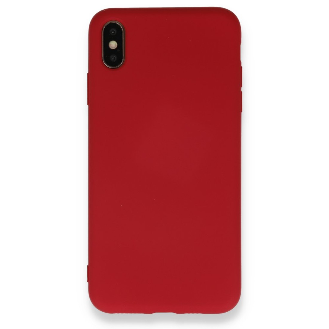  iPhone XS Max Kılıf Nano içi Kadife Silikon - Kırmızı