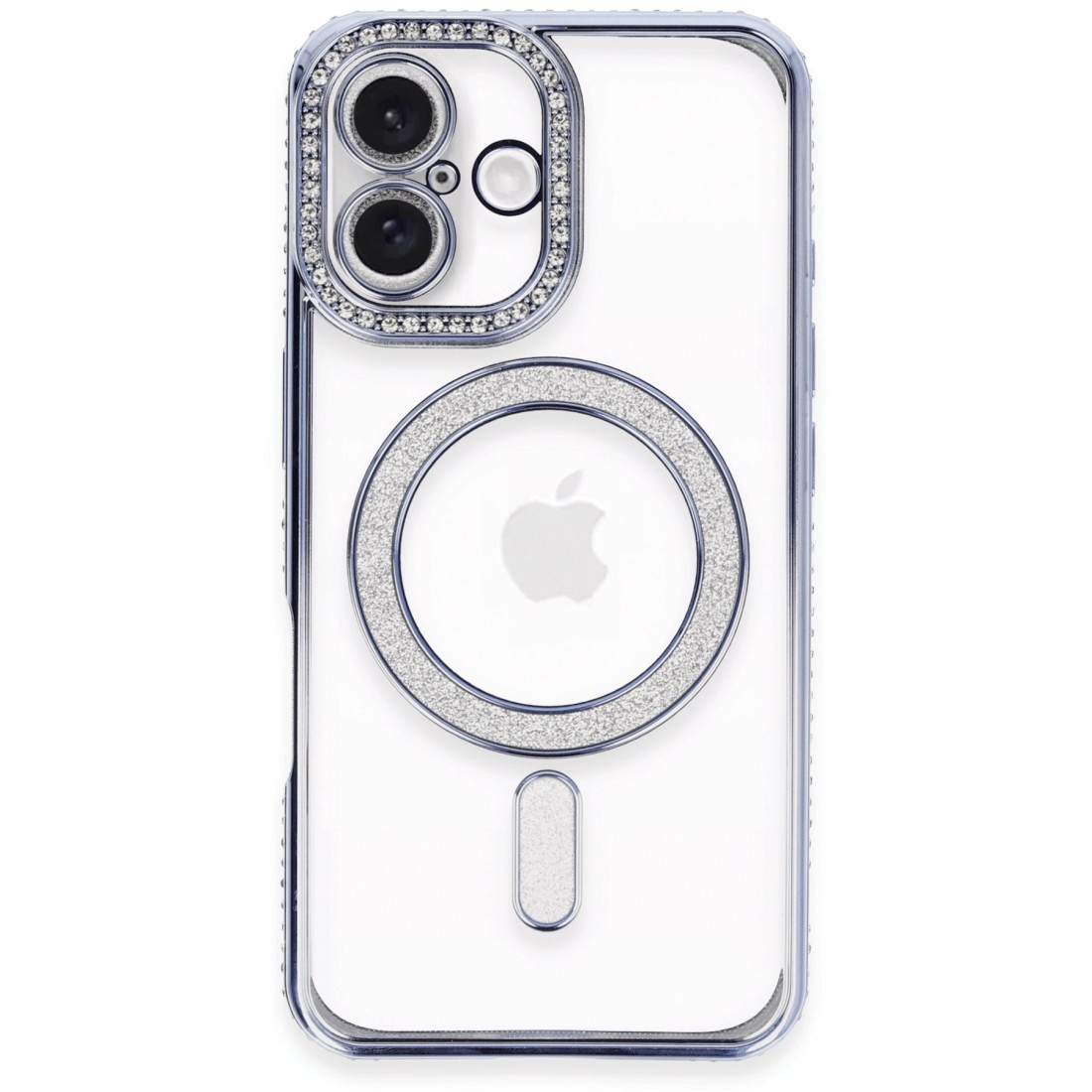 iPhone 16 Plus Kılıf Joke Simli Magneticsafe Kılıf - Mavi iPhone 16 Plus Kılıf Joke Simli Magneticsafe Kılıf - Mavi