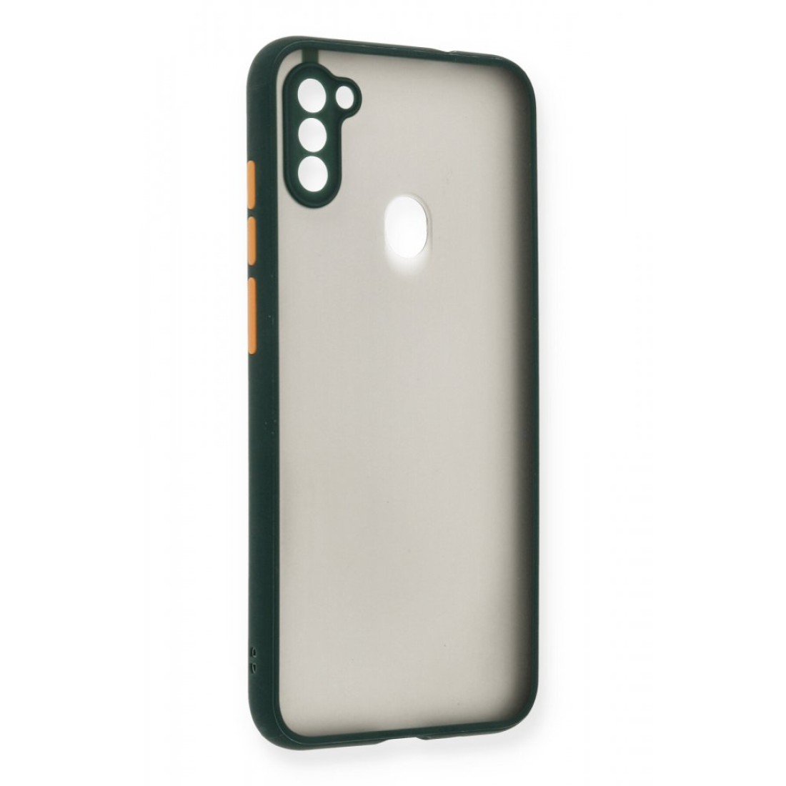  Samsung Galaxy M11 Kılıf Montreal Silikon Kapak - Yeşil