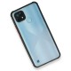  Realme C21 Kılıf Miami Şeffaf Silikon - Siyah