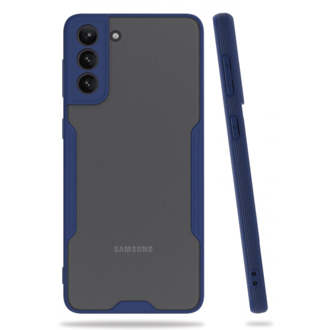  Samsung Galaxy S21 Plus Kılıf Platin Silikon - Lacivert