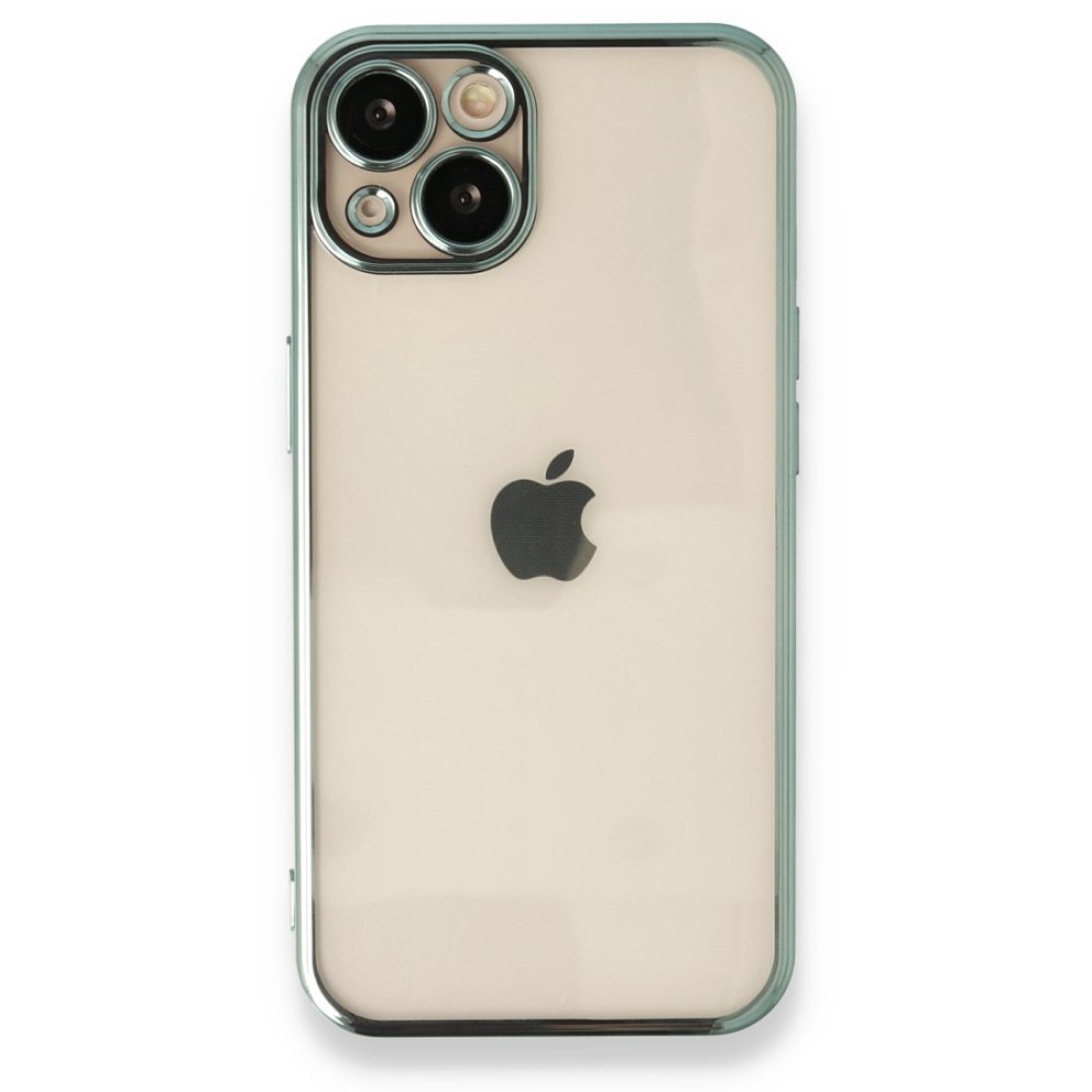  iPhone 14 Plus Kılıf Razer Lensli Silikon - Yeşil