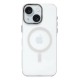  iPhone 15 Kılıf Anka PC Magneticsafe Sert Metal Kapak - Şeffaf