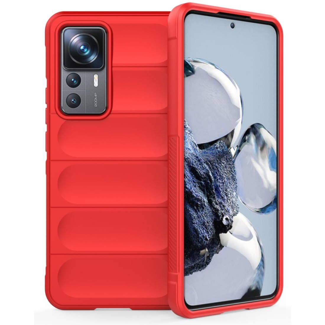  Xiaomi Mi 12T Pro Kılıf Optimum Silikon - Kırmızı