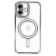  iPhone 16 Plus Kılıf Joke Simli Magneticsafe Kılıf - Gri