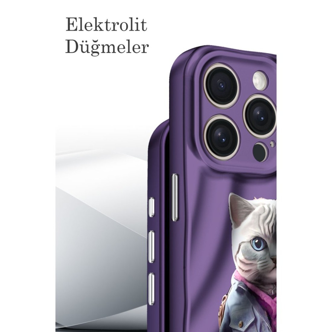  iPhone 15 Pro Max Kılıf Crew Desenli Kapak - Panda