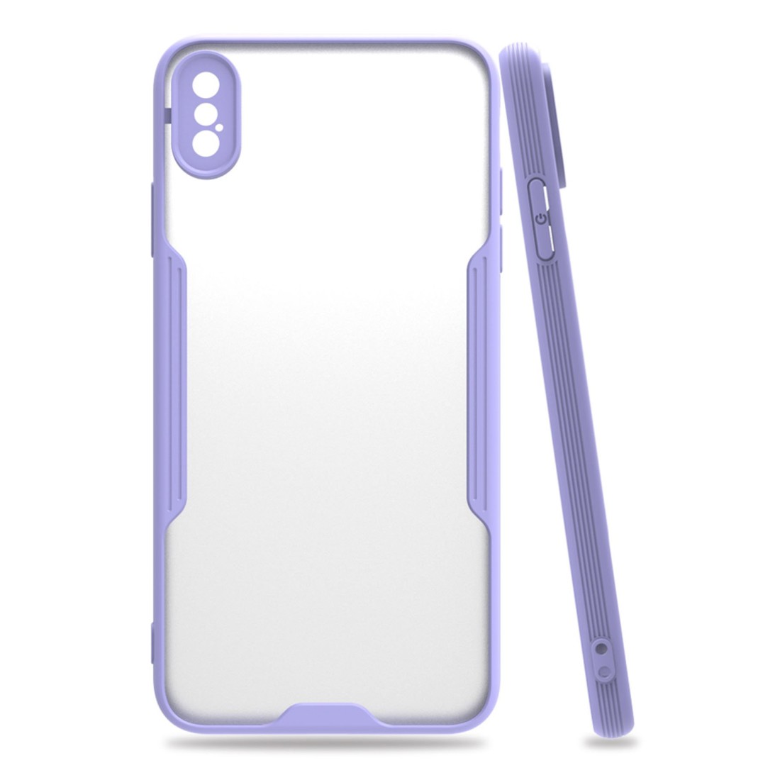  iPhone XS Max Kılıf Platin Silikon - Lila