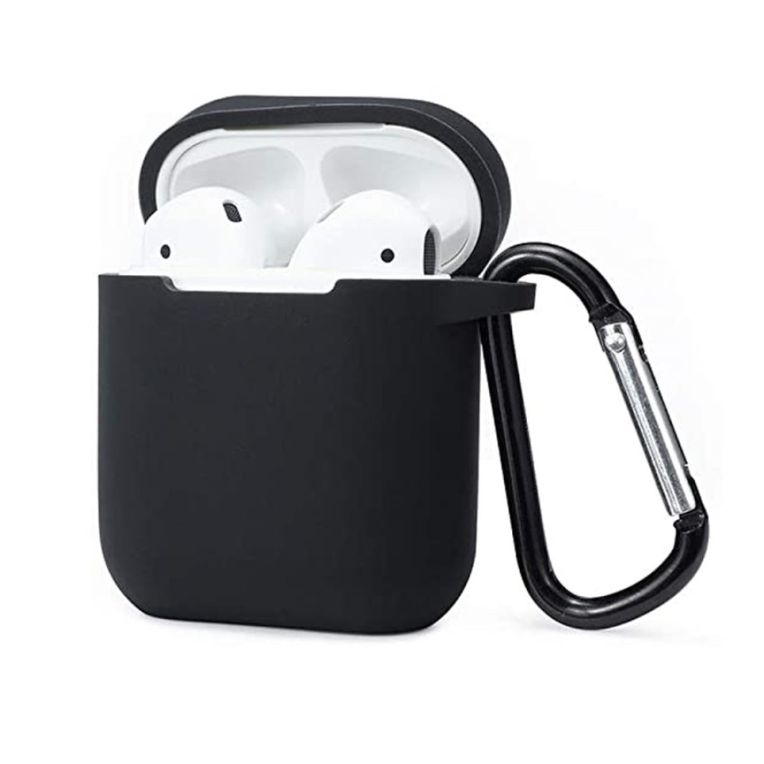  Airpods (1.nesil) Sert Silikon Kılıf - Siyah