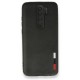 Xiaomi Redmi Note 8 Pro Kılıf Loop Deri Silikon - Siyah Xiaomi Redmi Note 8 Pro Kılıf Loop Deri Silikon - Siyah