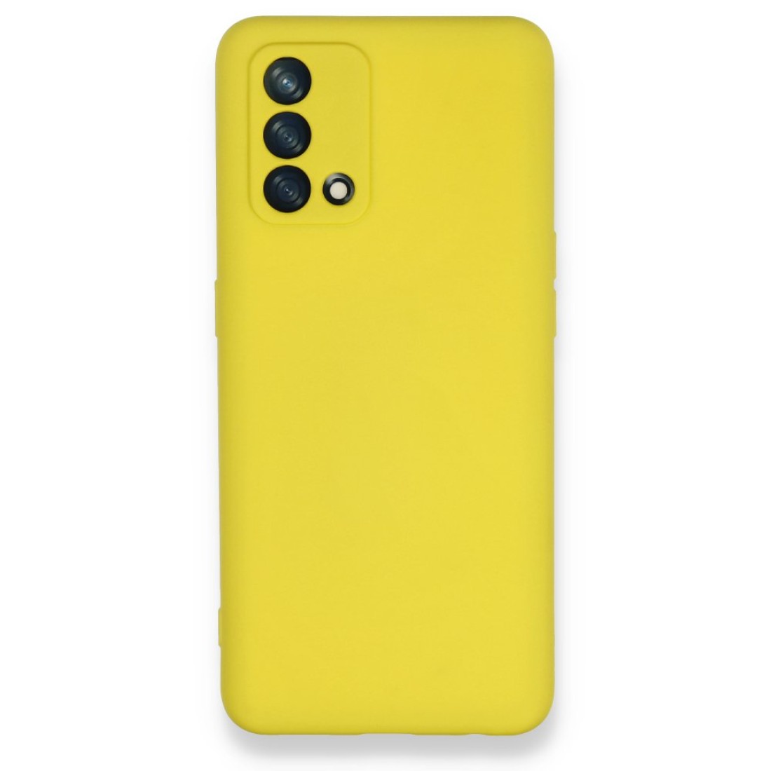  Oppo A74 4G Kılıf Nano içi Kadife Silikon - Sarı