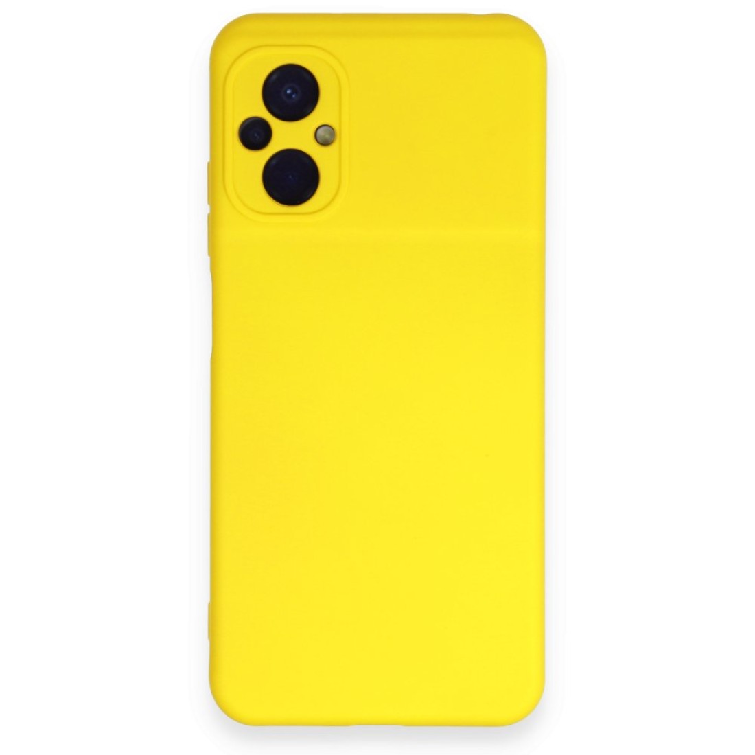  Xiaomi Poco M5 Kılıf Nano içi Kadife Silikon - Sarı