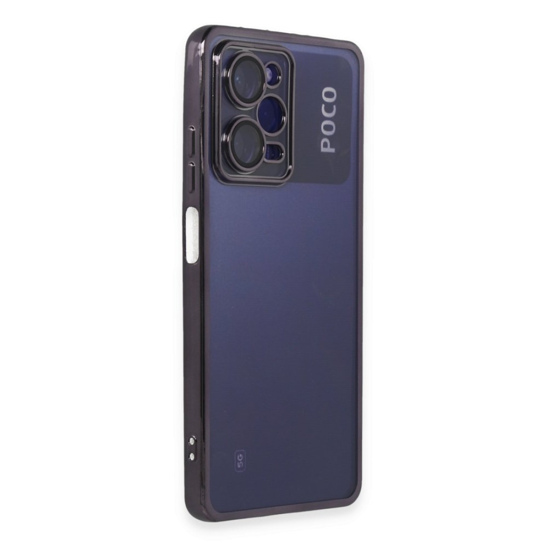  Xiaomi Poco X5 Pro 5G Kılıf Razer Lensli Silikon - Mor