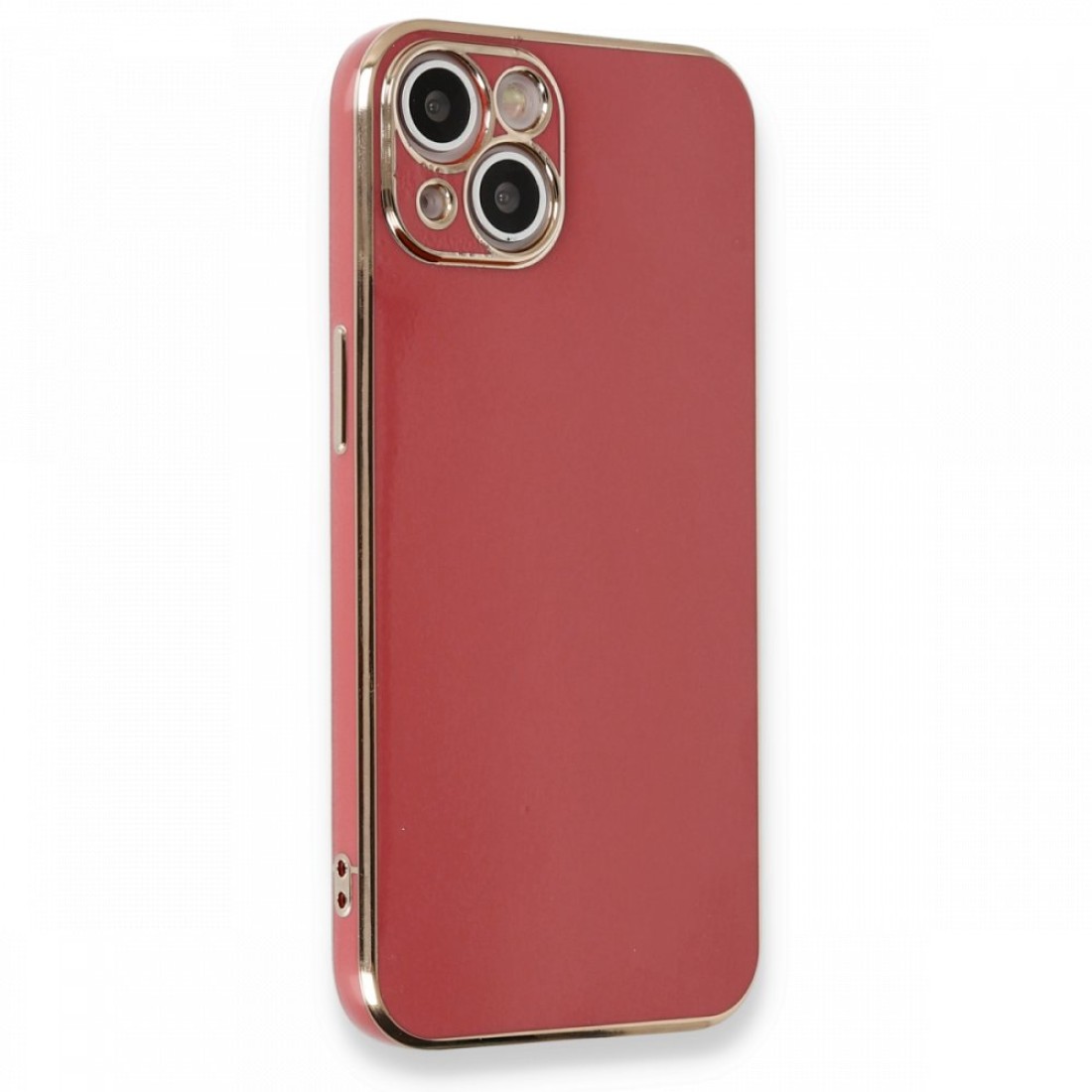  iPhone 13 Kılıf Volet Silikon - Kırmızı