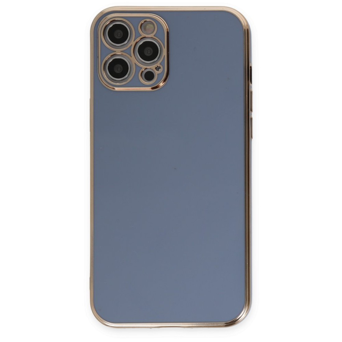  iPhone 12 Pro Kılıf Volet Silikon - Mavi