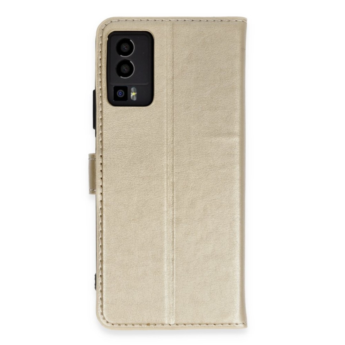 General Mobile GM 23 Kılıf Trend S Plus Kapaklı Kılıf - Gold