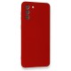 Samsung Galaxy S21 Plus Kılıf Nano içi Kadife Silikon - Kırmızı Samsung Galaxy S21 Plus Kılıf Nano içi Kadife Silikon - Kırmızı