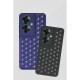  Oppo Reno 11F Kılıf Petek Silikon Kapak - Koyu Yeşil
