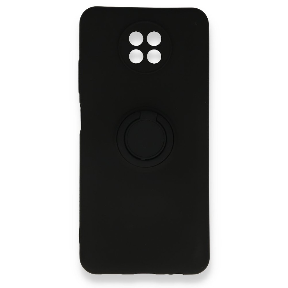  Xiaomi Redmi Note 9 5G Kılıf Viktor Yüzüklü Silikon - Siyah