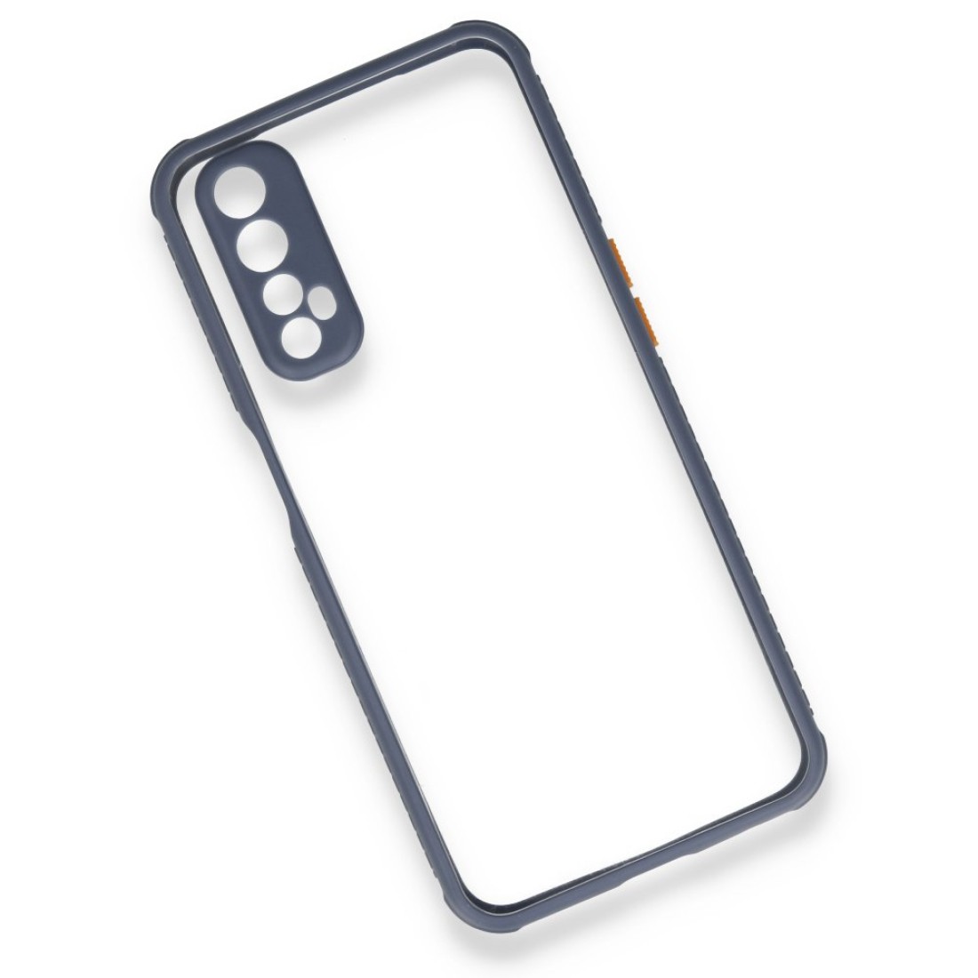 Realme 7 Kılıf Miami Şeffaf Silikon - Gri Realme 7 Kılıf Miami Şeffaf Silikon - Gri