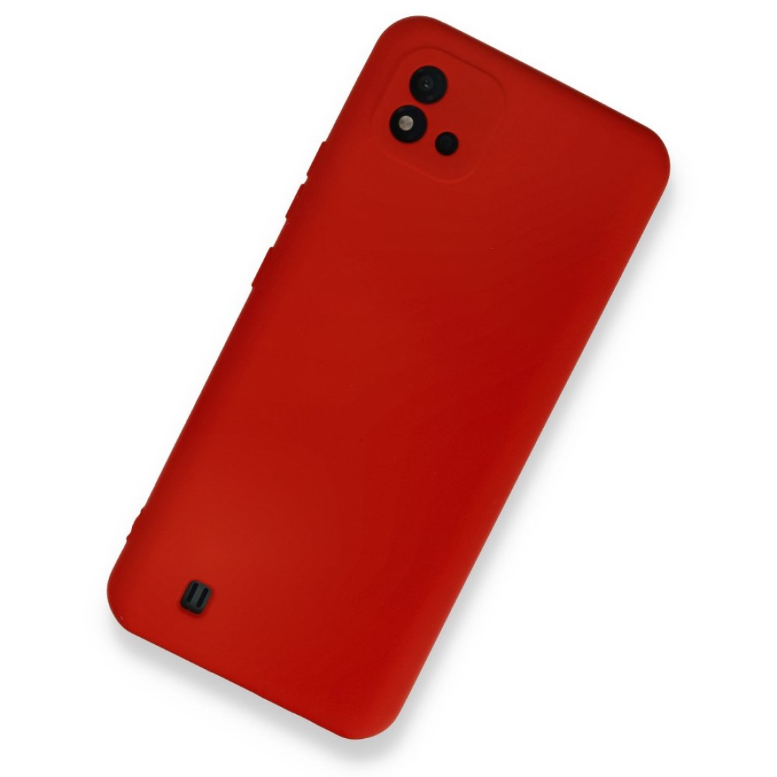 Realme C11 2021 Kılıf Nano içi Kadife Silikon - Kırmızı Realme C11 2021 Kılıf Nano içi Kadife Silikon - Kırmızı